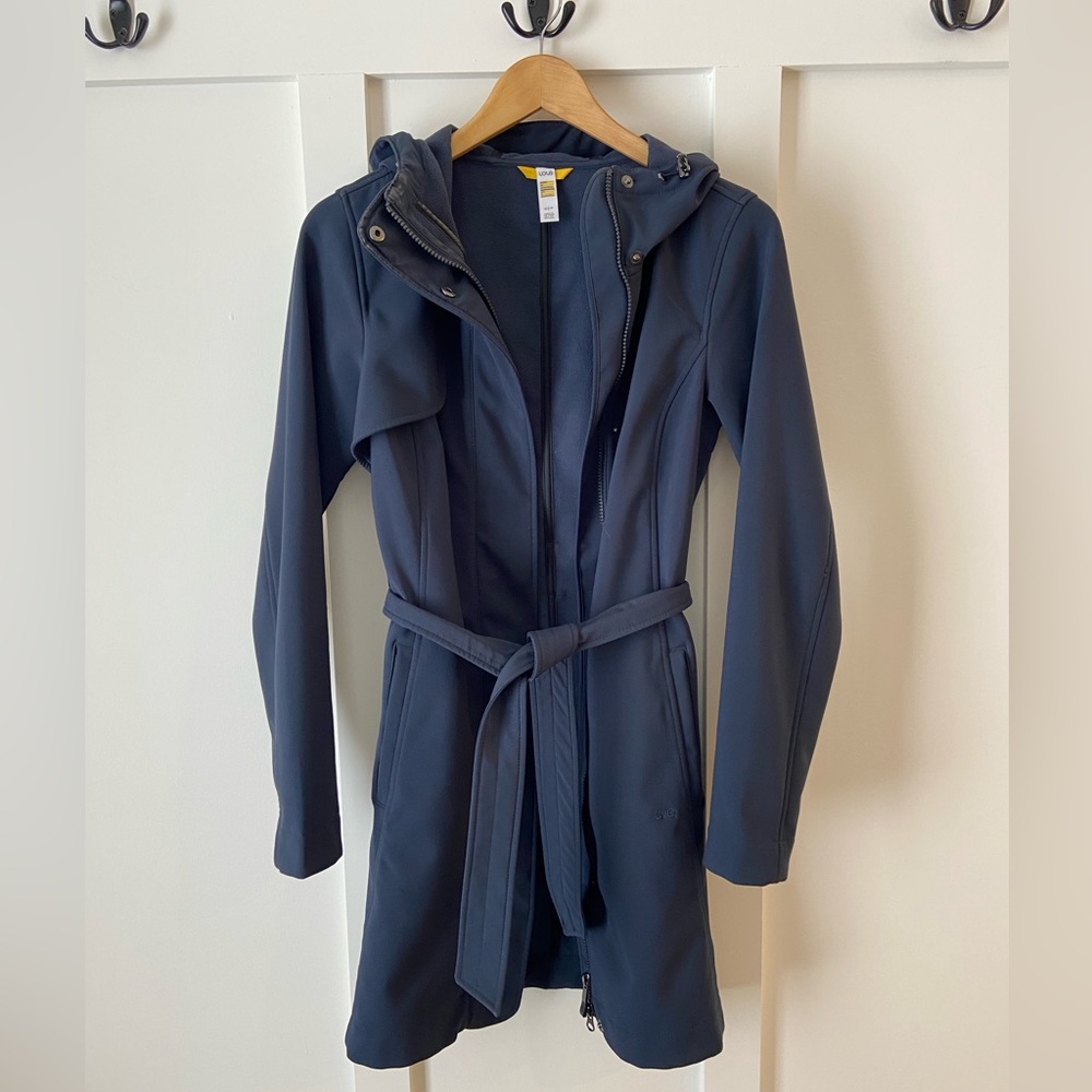 Lole Navy Hooded Rain Jacket